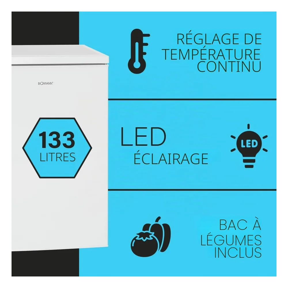 Bomann Réfrigérateur 133 L