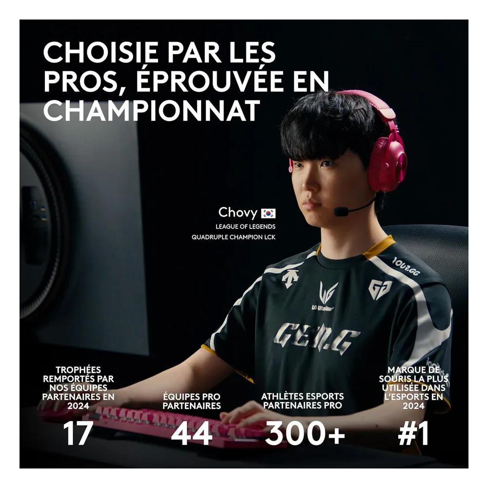 Logitech Souris gaming 8000Hz