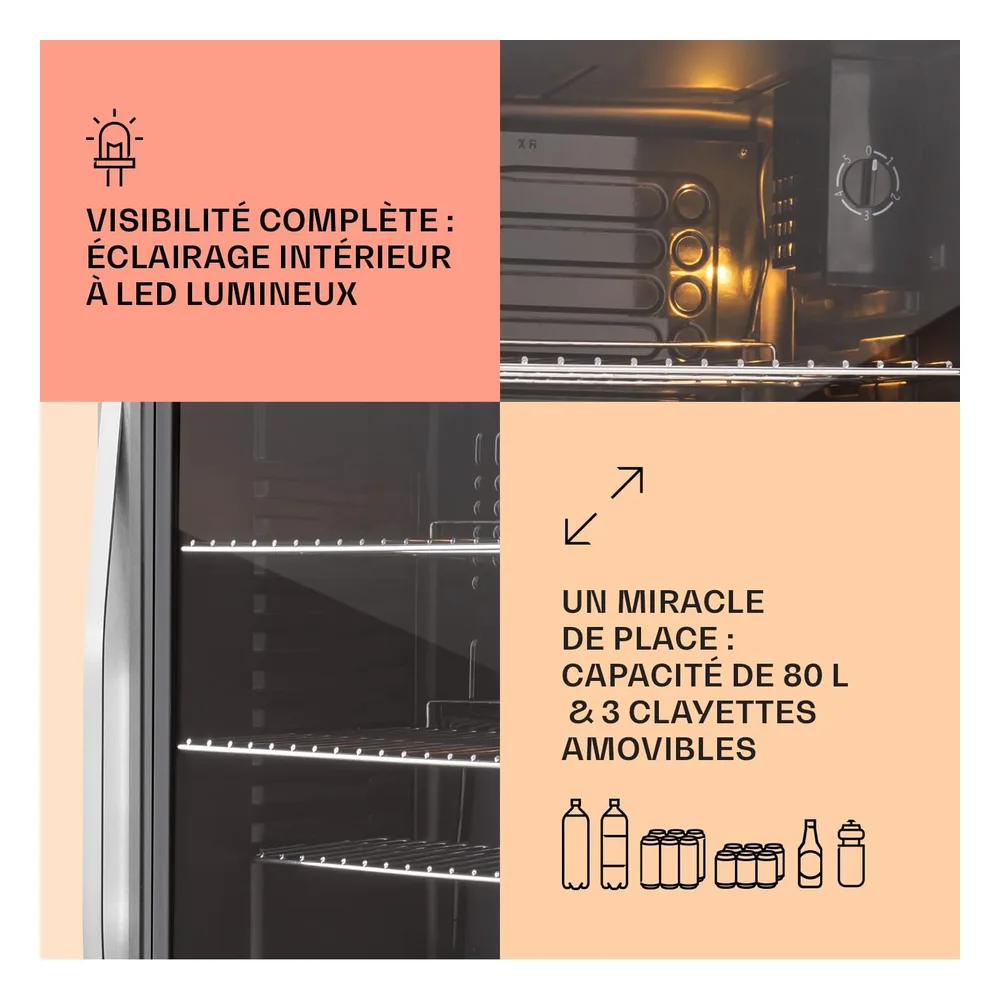 Klarstein Réfrigérateur 80 L