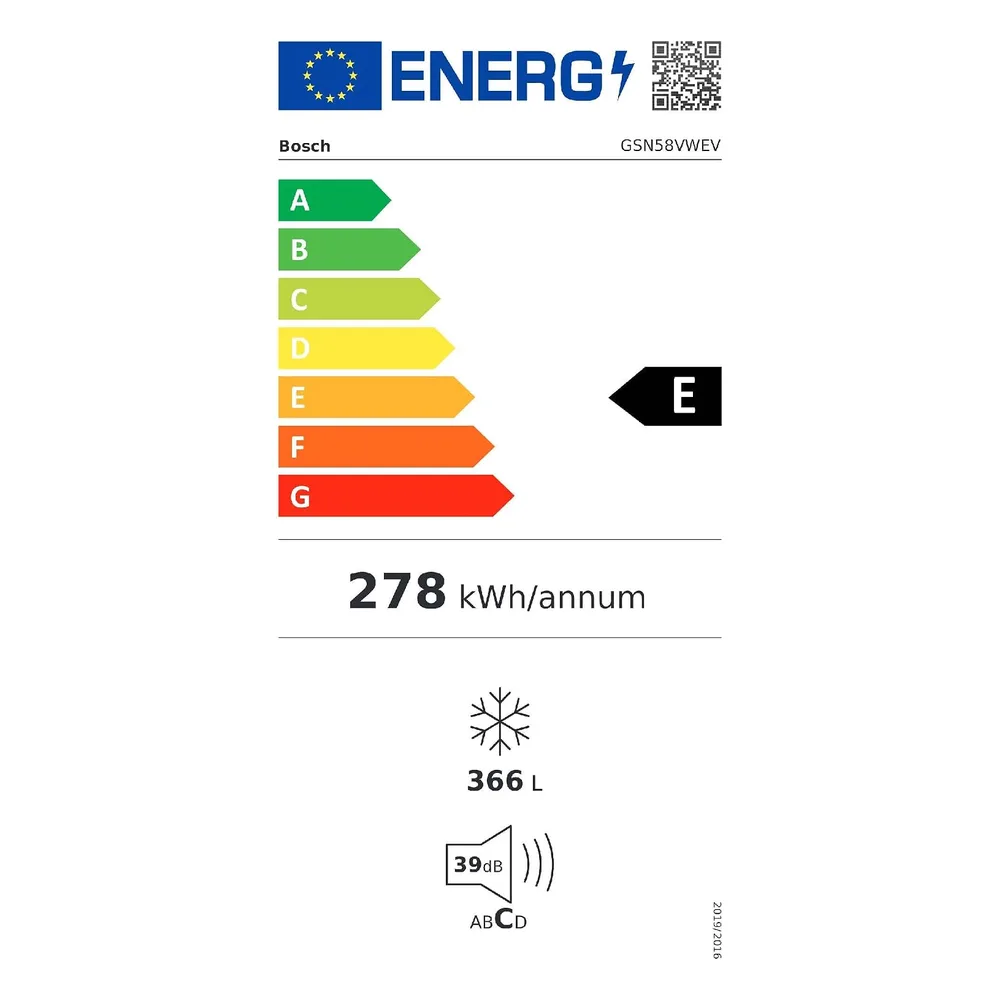 Bosch Congélateur 366 L GSN58VWEV