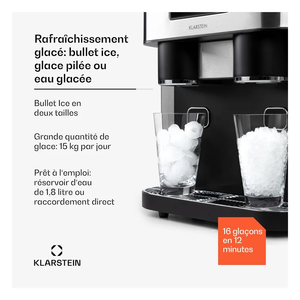 Klarstein Machine à glaçons