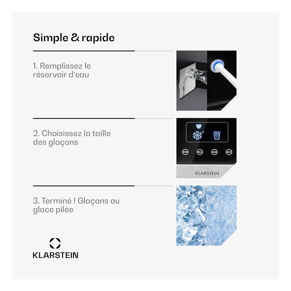 Klarstein Machine à glaçons
