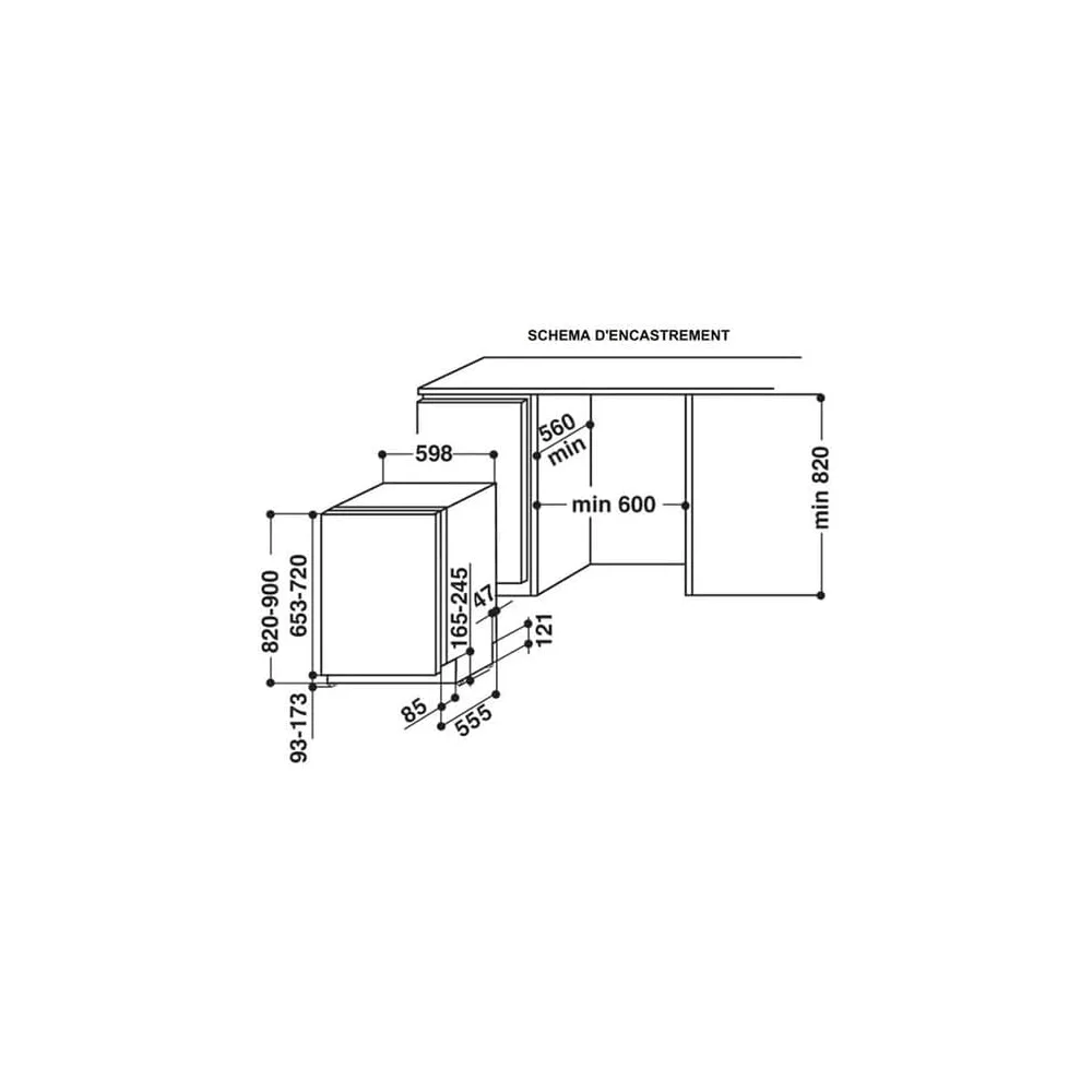 Hotpoint Lave-vaisselle 14 couverts HIO3T141W