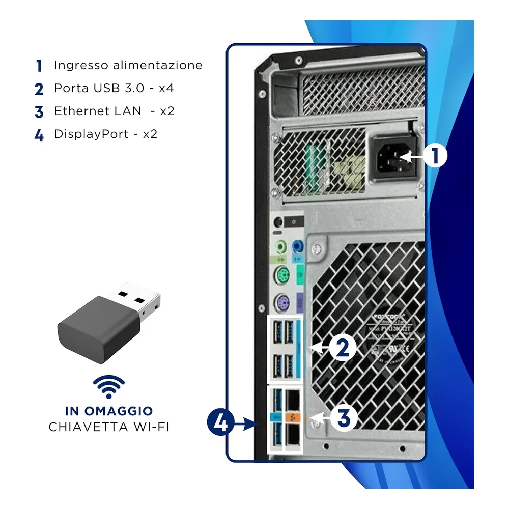 HP PC de bureau 3.60GHz W6H1