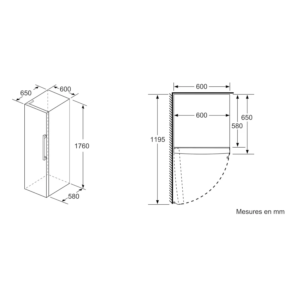 Bosch Réfrigérateur KSV33VLEP