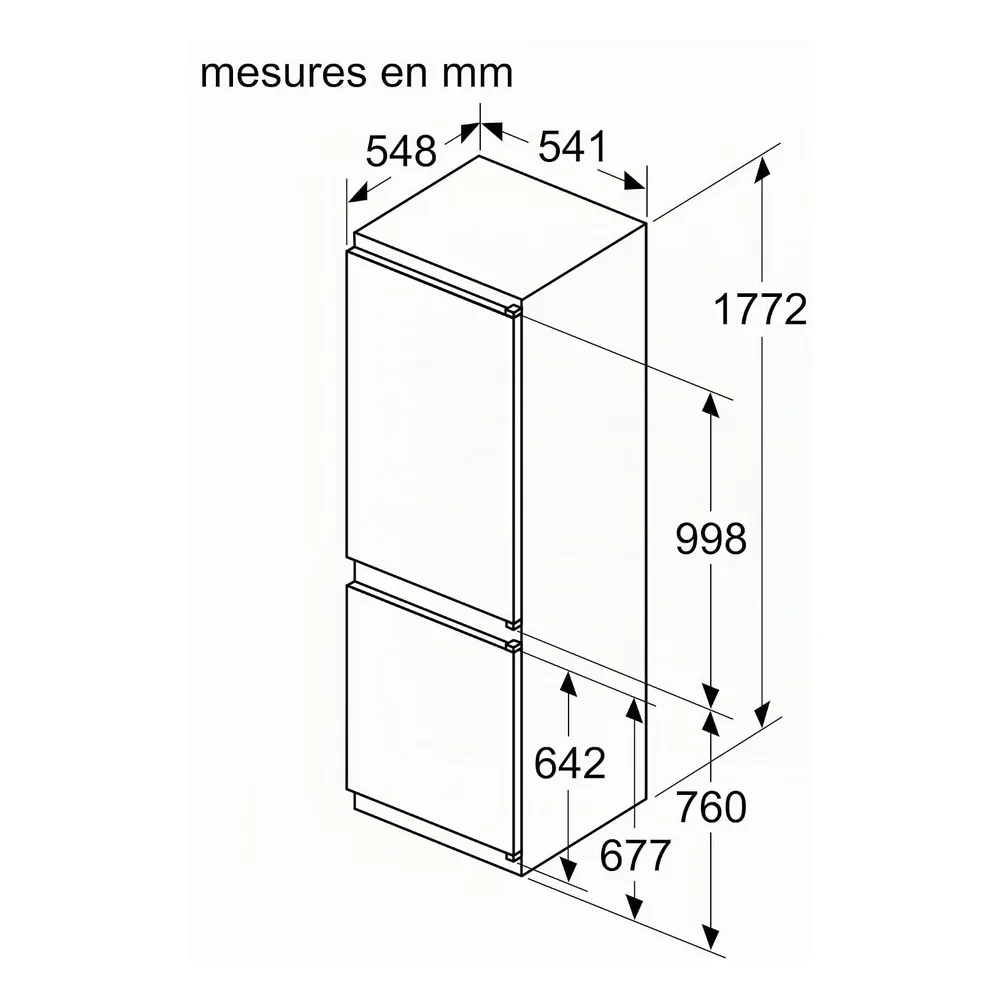 Bosch Réfrigérateur 183 L KIV86VSE0