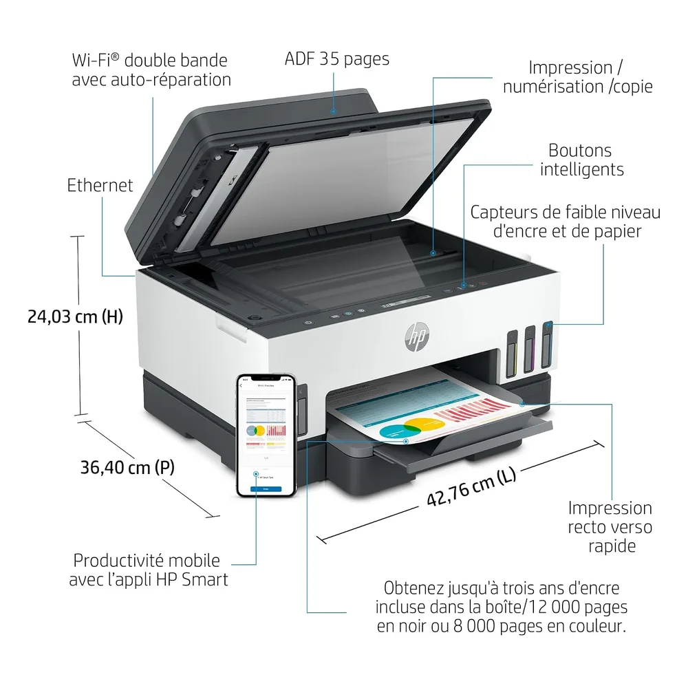 HP Imprimante R67T