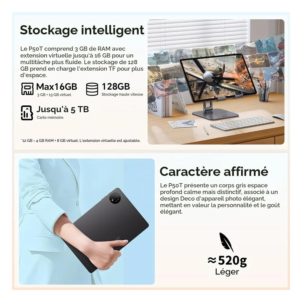 TECLAST Tablette 8000mAh 11"