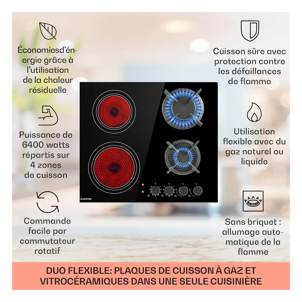 Klarstein Plaque de cuisson gaz 1XVX