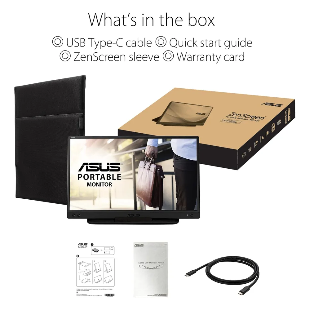 ASUS Écran PC 15.6" MB166C