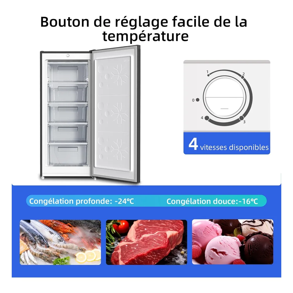 CHiQ Congélateur 145 L FSD160D4E