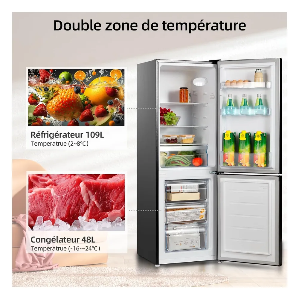 CHiQ Réfrigérateur 157 L CBM159LEBD