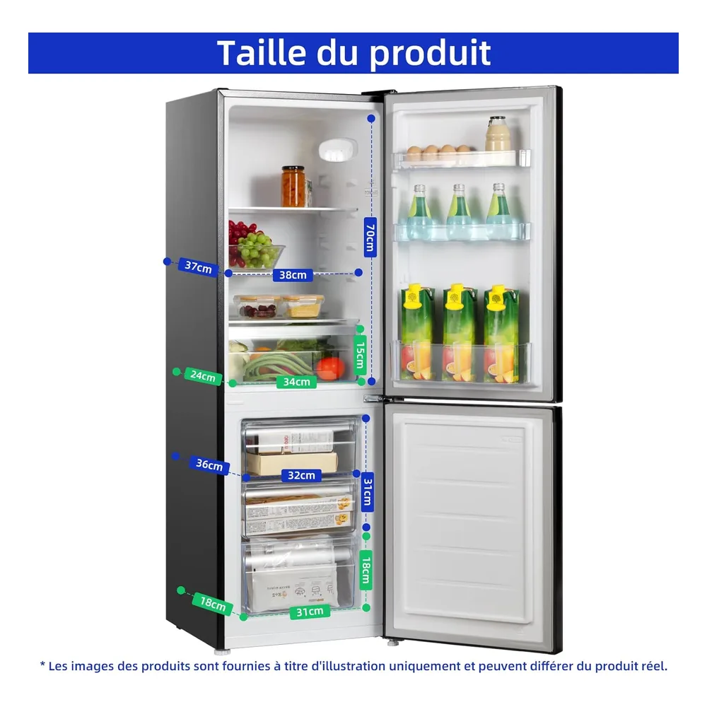CHiQ Réfrigérateur 157 L CBM159LEBD
