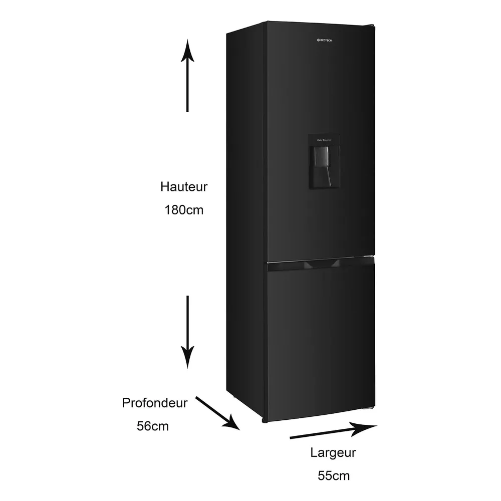 GEDTECH Réfrigérateur 262 L GCB262BL