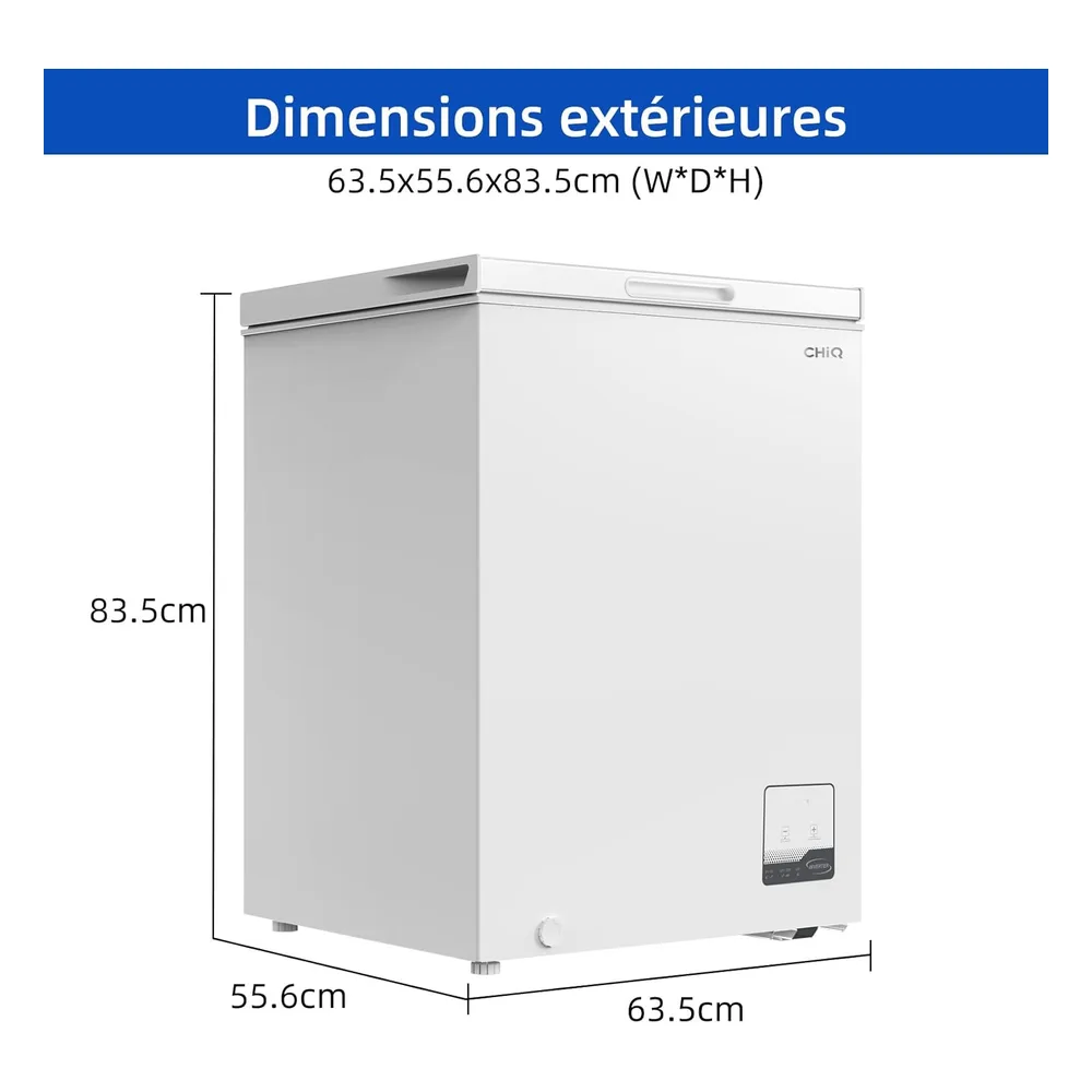 CHiQ Congélateur 142 L FCF142DE