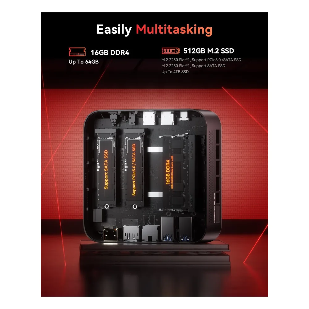 NiPoGi Mini PC 16GB\*2