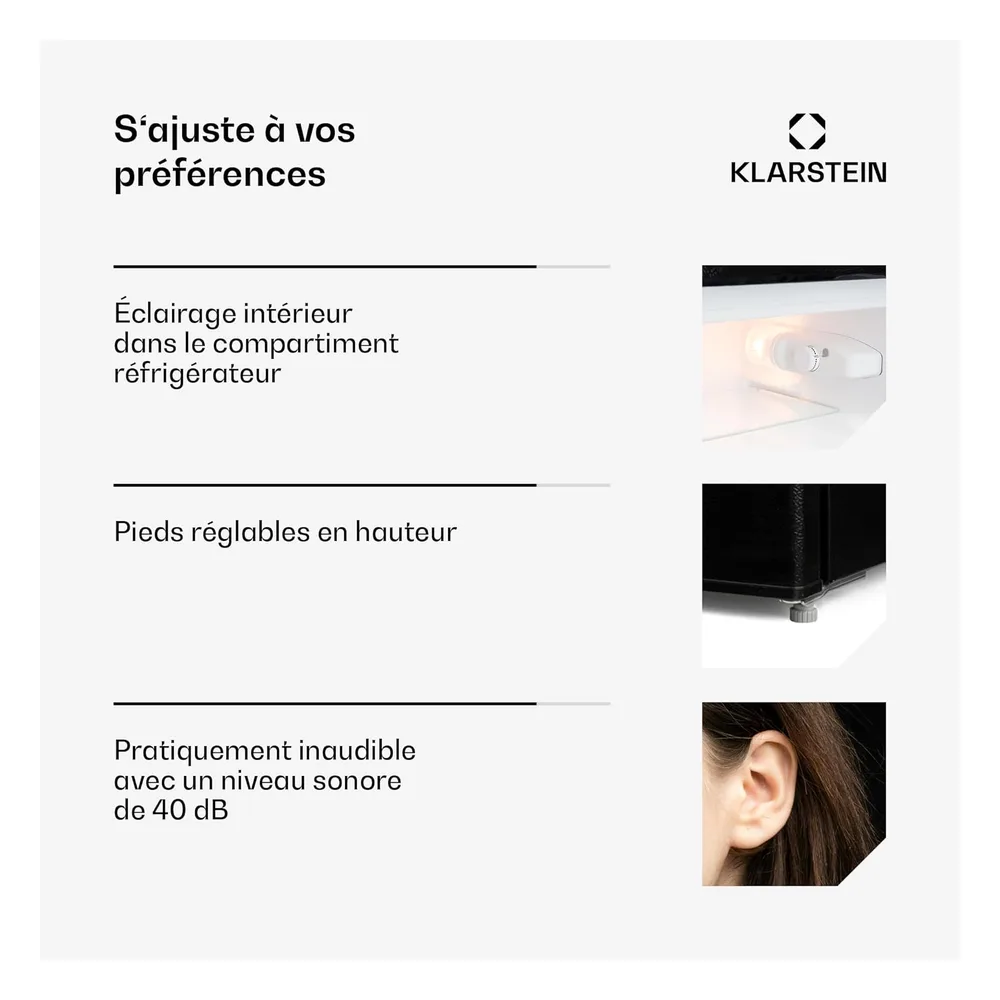 Klarstein Réfrigérateur 87 L