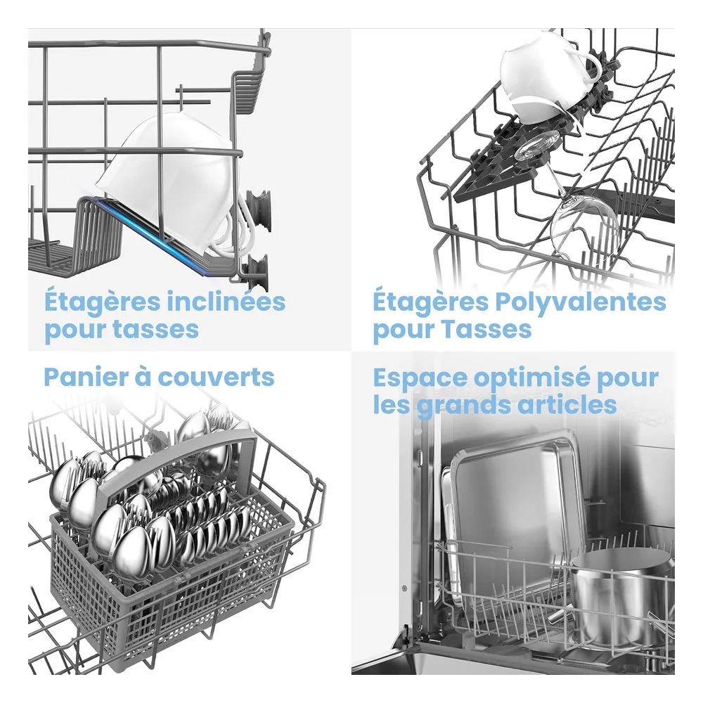 Comfee Lave-vaisselle 12 couverts CDWPF1201PS