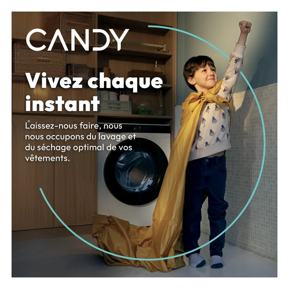 Candy Lave-linge 8 kg TCAS284TM4-S