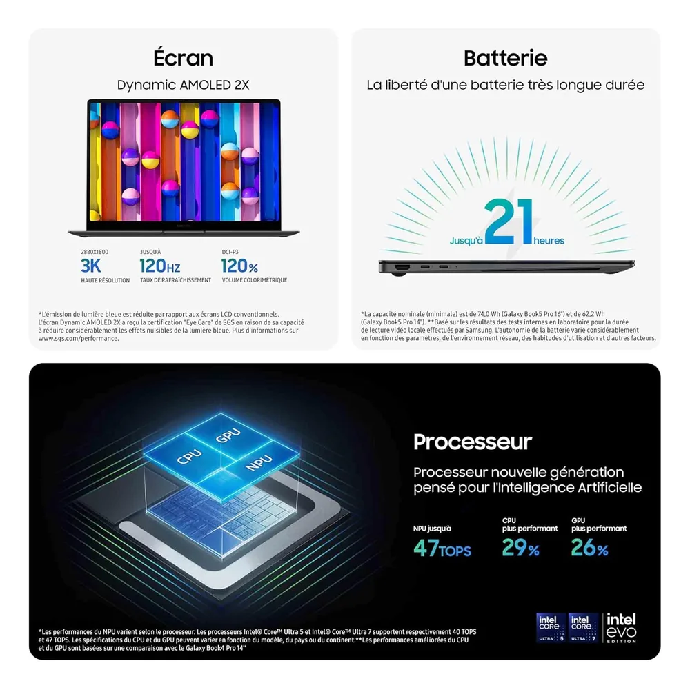 Samsung PC portable 16 Go