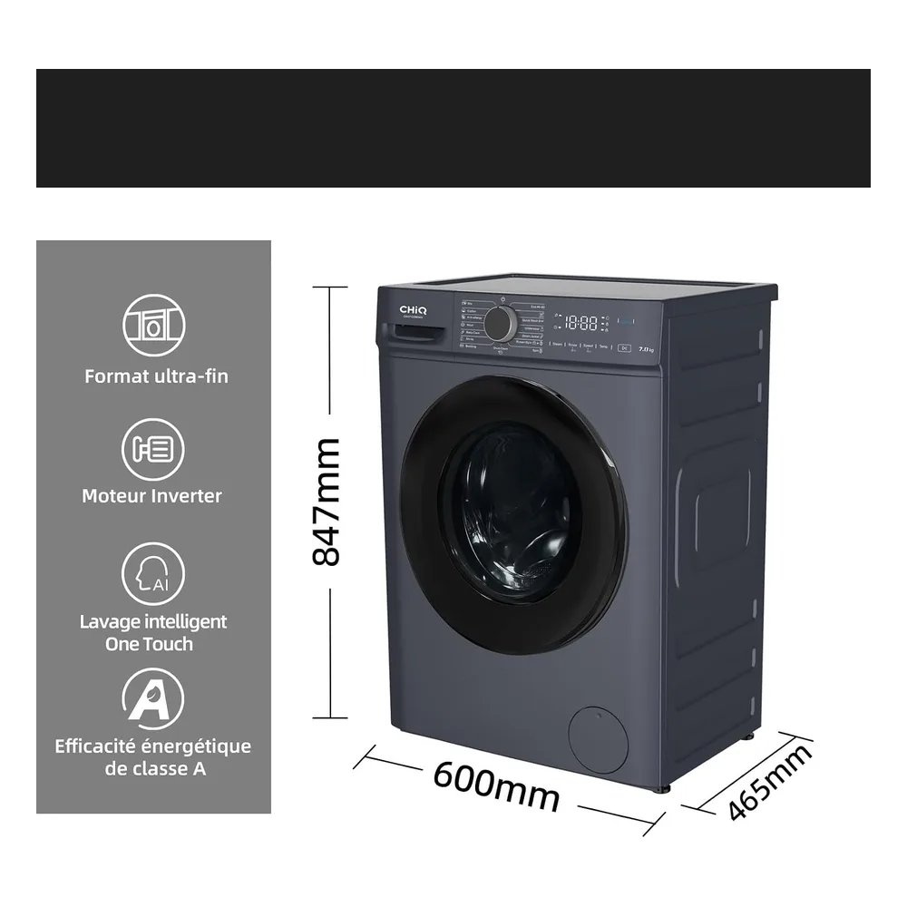 CHiQ Lave-linge 7 kg CW07123863AX