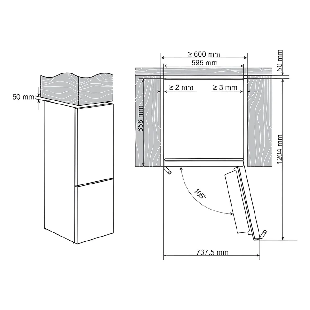 Gorenje Réfrigérateur NRB620C6X4WFE