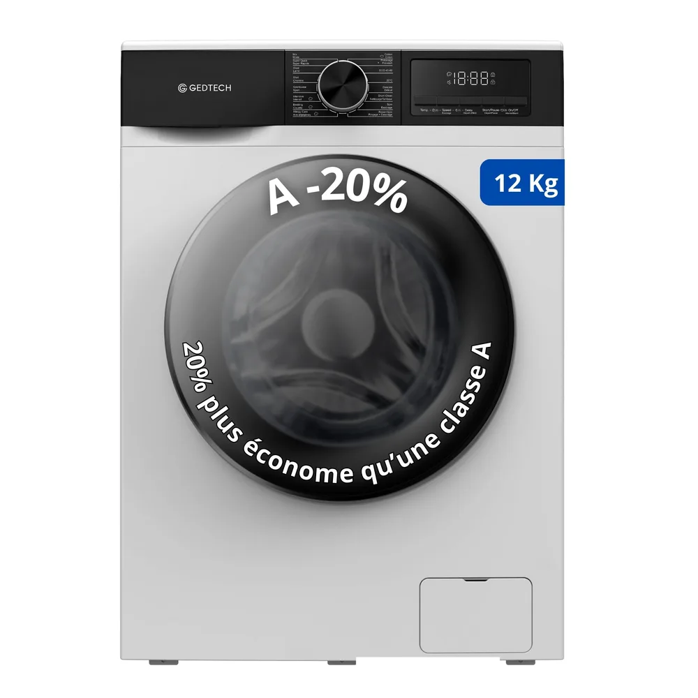 GEDTECH Lave-linge 12 kg GLL121400WH