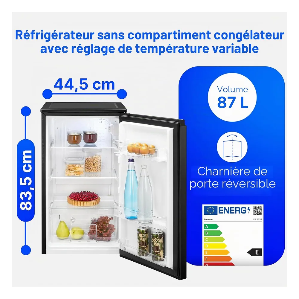 Bomann Réfrigérateur 87 L