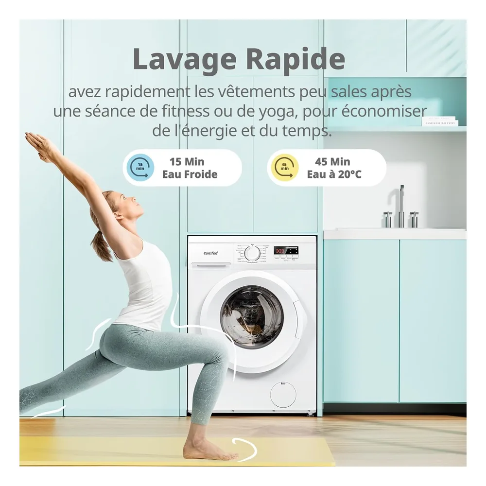 Comfee Lave-linge 8 kg CFE12EW80