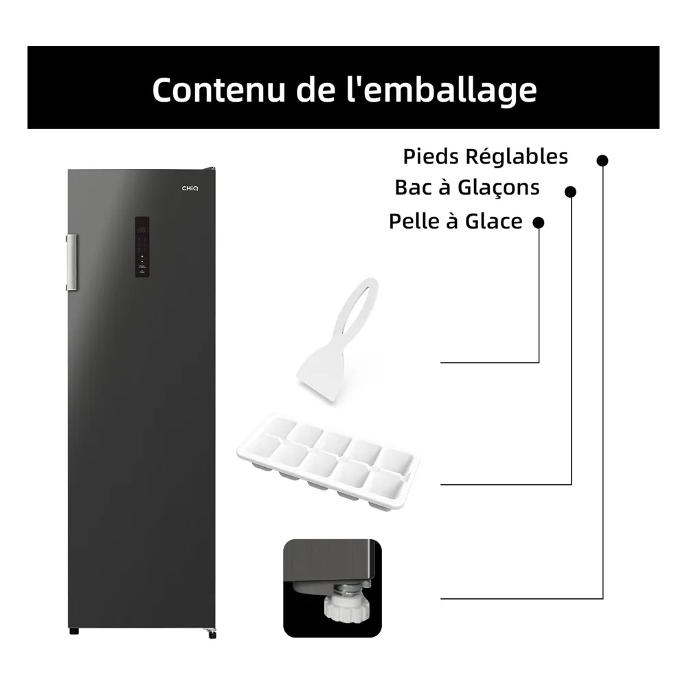 CHiQ Réfrigérateur 206 L CSD206NEID