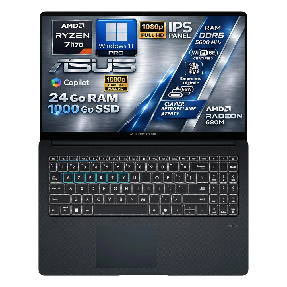 ASUS PC portable 1 To 4.75GHz