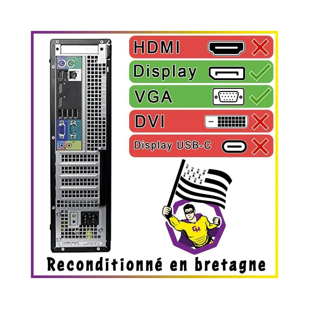 Dell PC de bureau 250GB