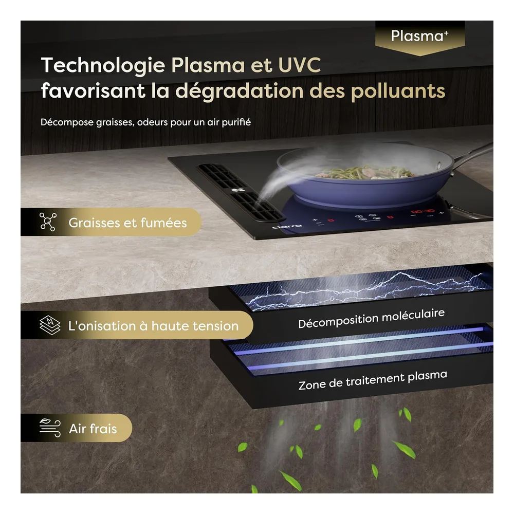 CIARRA Plaque à induction 2ZFD
