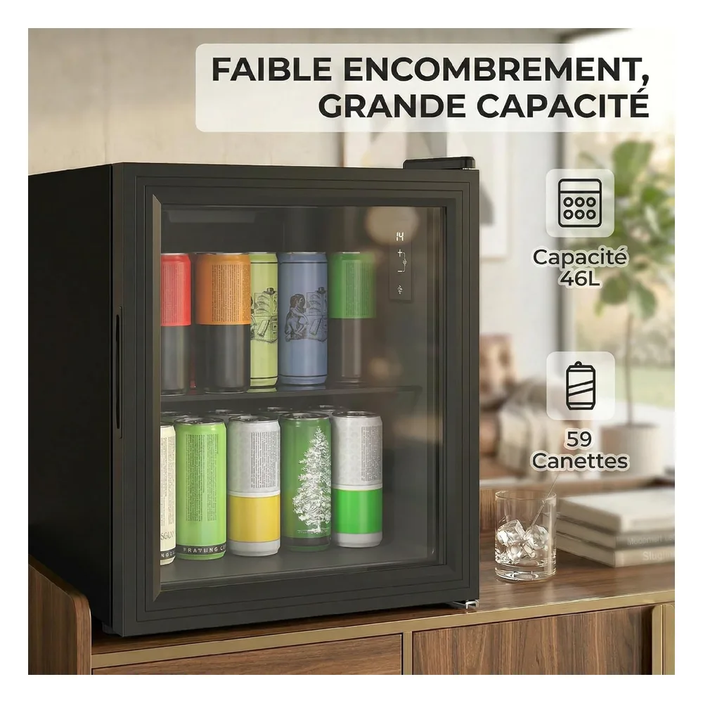 HOMCOM Réfrigérateur 46 L 6YHL