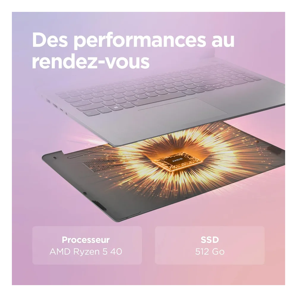 Lenovo PC portable 512 Go 15AMN8