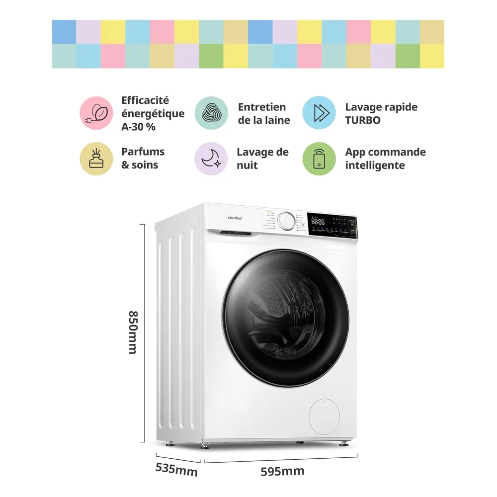 Comfee Lave-linge CF10EWP07W