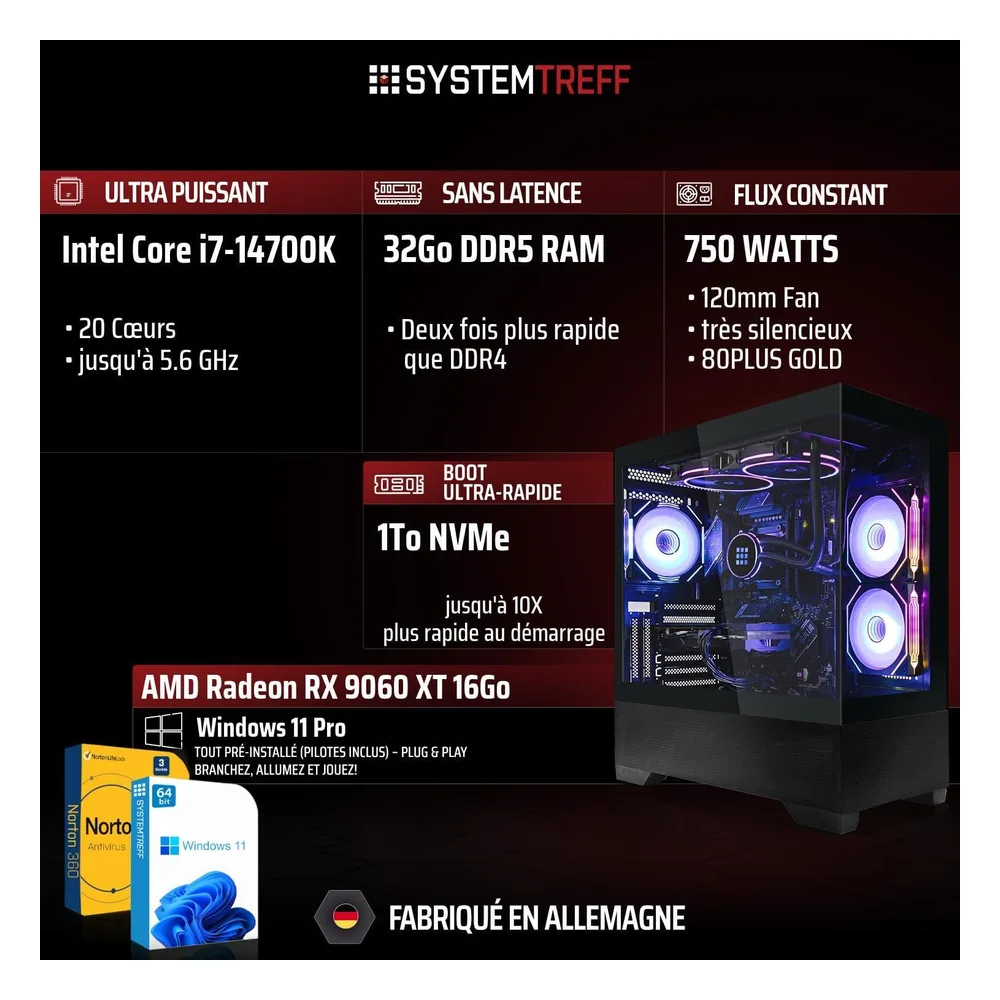 SYSTEMTREFF PC de bureau 157D