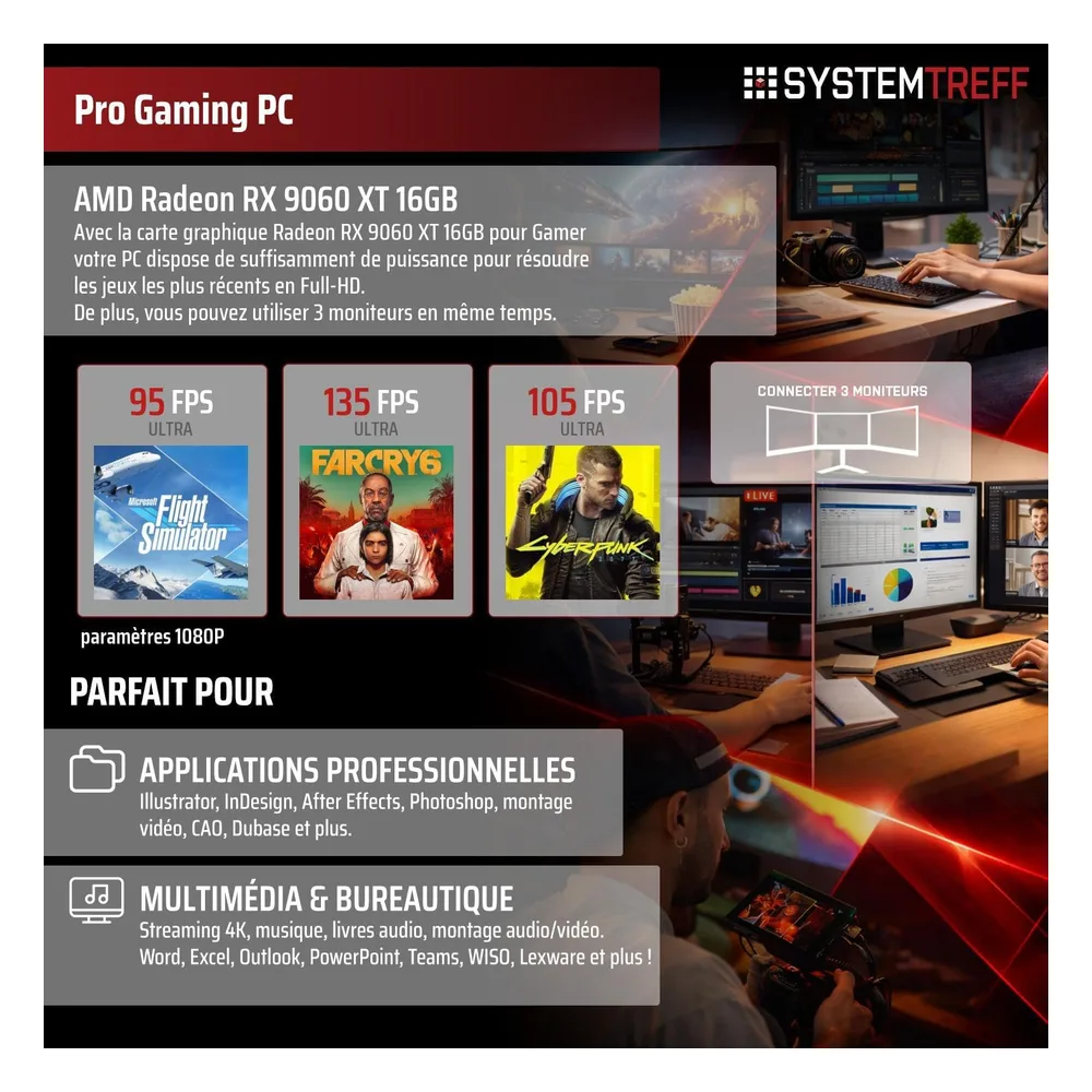 SYSTEMTREFF PC de bureau 157D