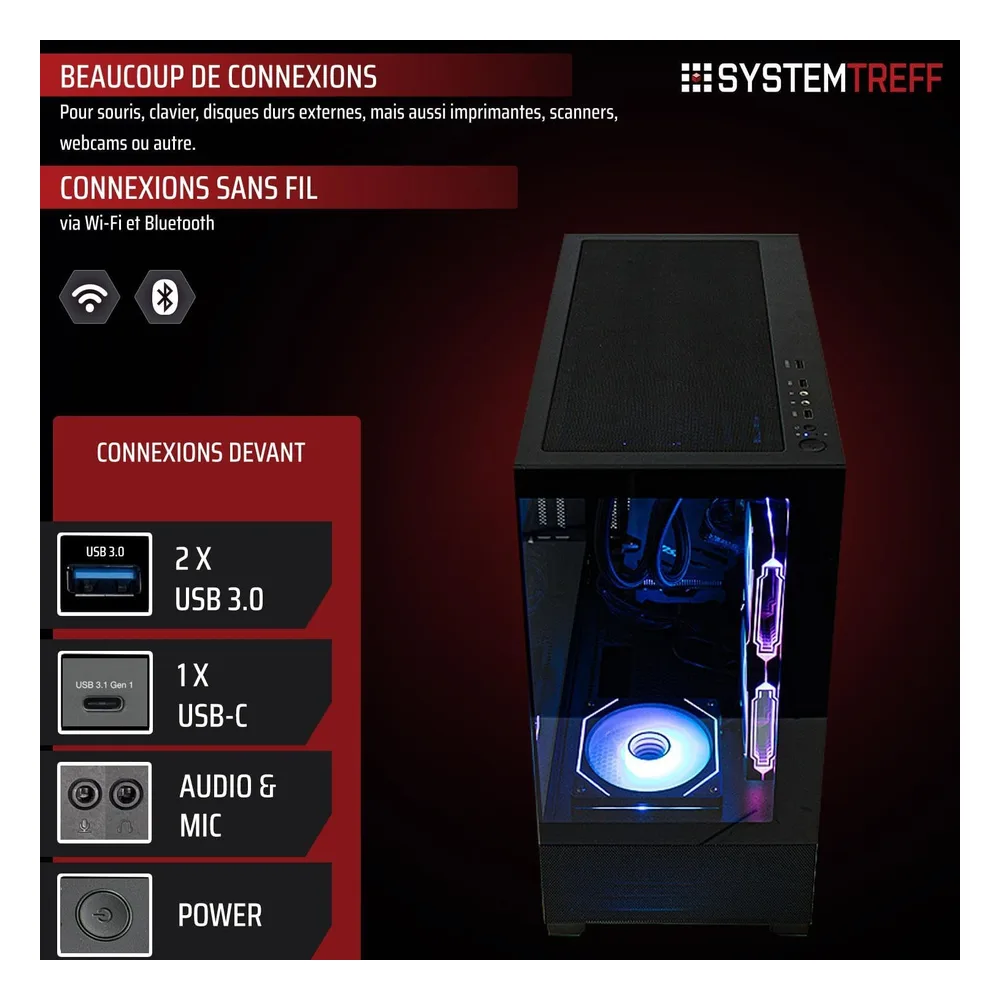 SYSTEMTREFF PC de bureau KQ22