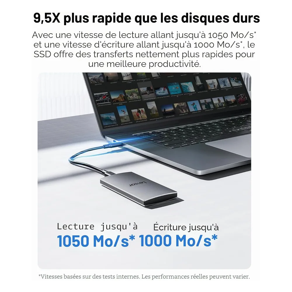 Lexar SSD 512 Go 1050MB