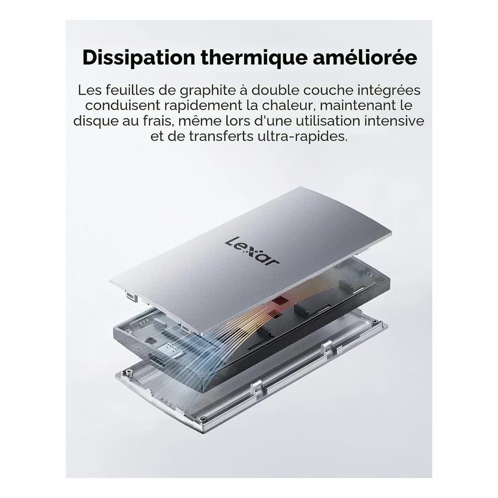 Lexar SSD 512 Go 1050MB
