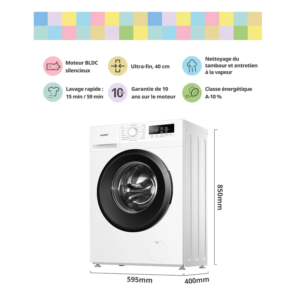 Comfee Lave-linge 7 kg CFP01EW70W