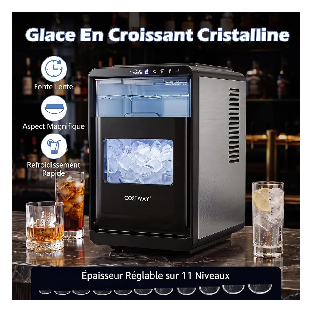 COSTWAY Machine à glaçons