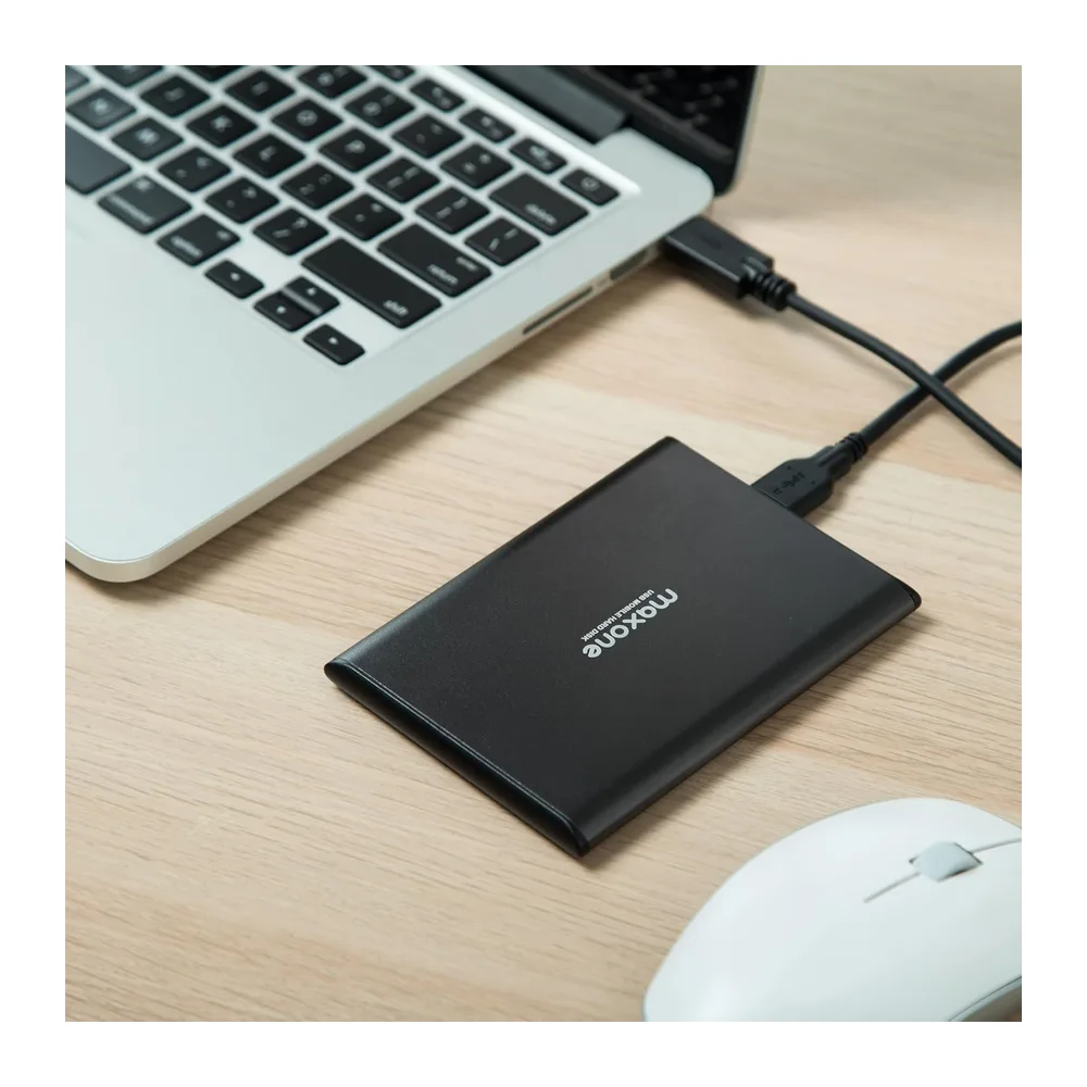 Maxone Disque Dur Externe Portable 1To 2.5" USB 3.0 Ultra Fin Aluminium | Stockage et Sauvegarde pour PC, Mac, Laptop, X