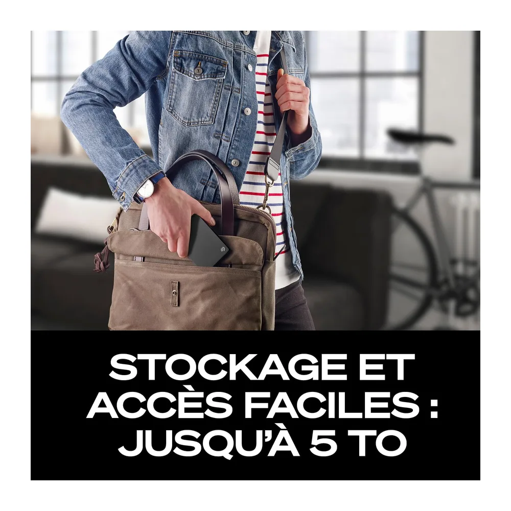 Seagate 2ToDisque Dur Portable | USB 3.0 (STGX2000400) | Stockage HDD quotidien. Sauvegarde plug-and-play. Windows & mac