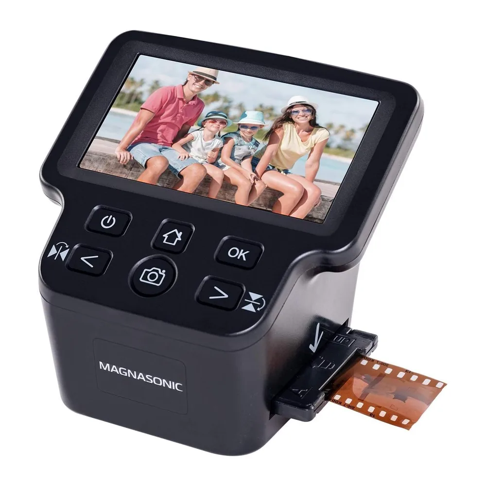 Magnasonic Numériseur de Films Tout-en-Un 24MP avec Grand Écran 5" et HDMI, Convertit Les Films 35mm/126/110/Super 8 et 