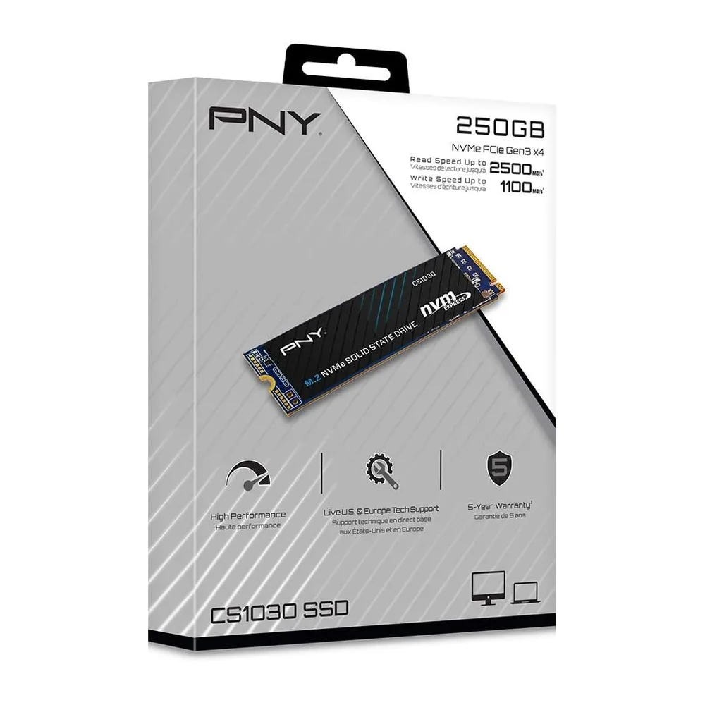 PNY CS1030 250Go M.2 NVMe PCIe Gen3 SSD Interne
