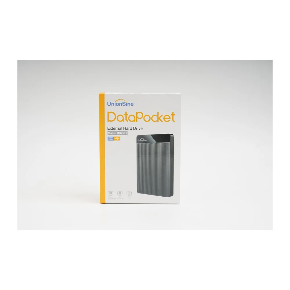 UnionSine Disque Dur Externe Portable 500Go Ultra-Mince 2.5" USB 3.0, SATA | Stockage HDD pour PC, Mac, Ordinateur de Bu