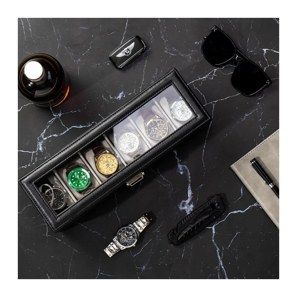 ProCase Boîte à Montres 2 Niveaux, 6 Emplacements avec Tiroir