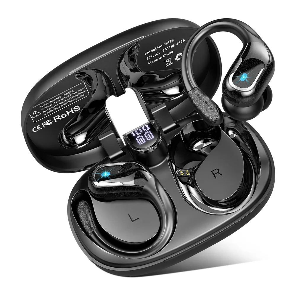Jesebang Ecouteurs Bluetooth sans Fil Sport 2026 Headphones 5.4 HiFi Stéréo [Classe énergétique A+++]